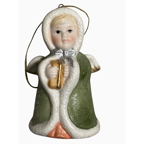 Vintage Ceramic Angel Christmas Ornaments Set Of 4 - Picture 5 of 10